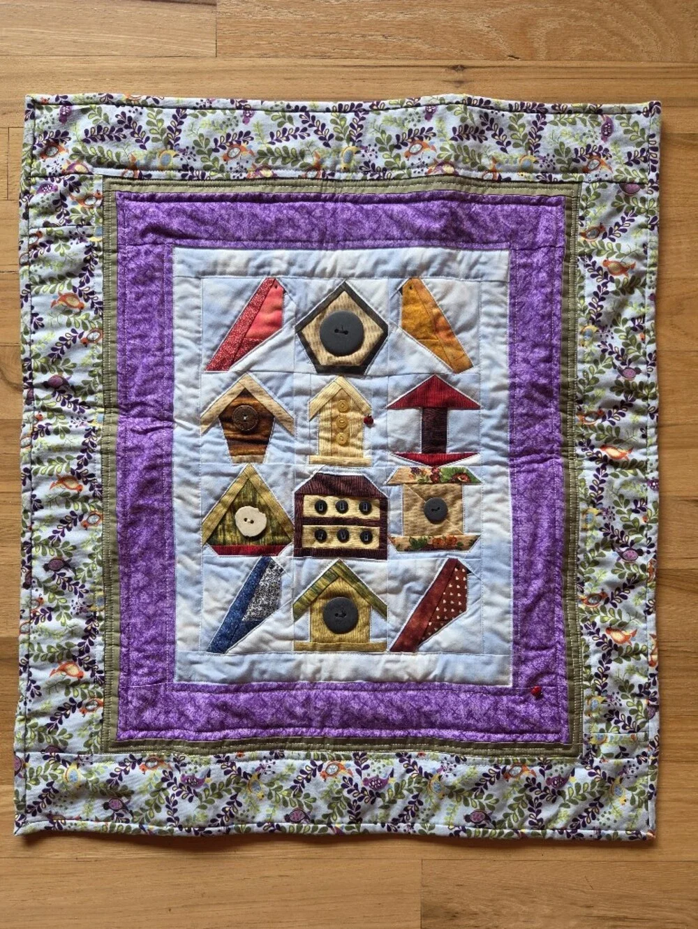 Bird Quilted Wall Hanging
